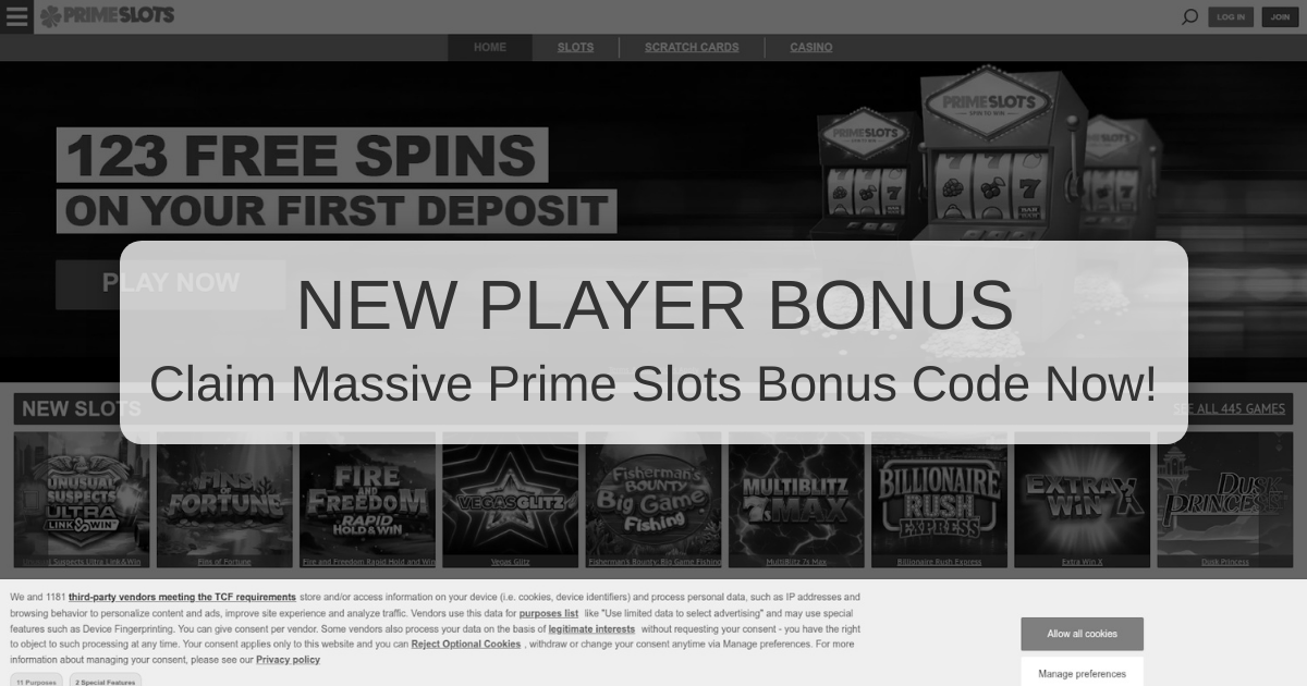 Prime Slots Bonus Code: Your Official Guide to Promo Codes & Rewards